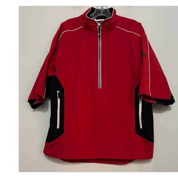 FOOTJOY Tour Collection DryJoys Half Sleeve Waterproof Golf Jacket Pullover Med - Picture 1 of 8